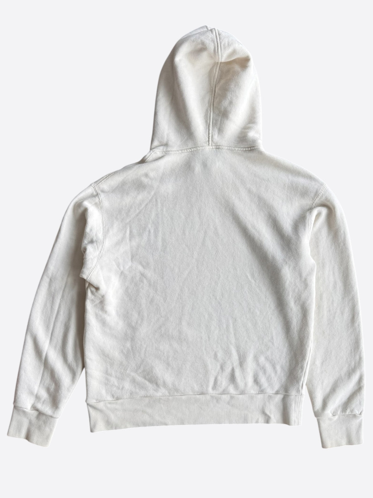 Gucci White & Black Interlocking GG Logo Hoodie