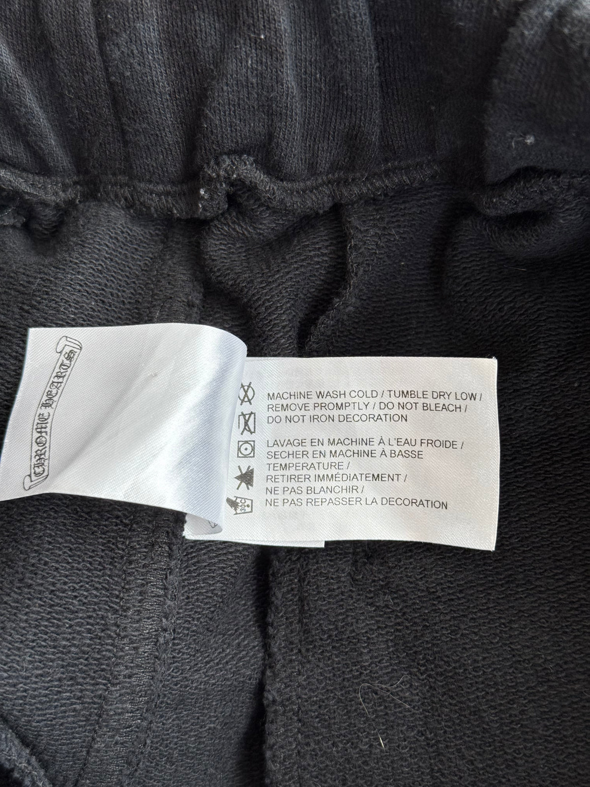 Chrome Hearts Black Cross Jacquard Horseshoe Logo Shorts