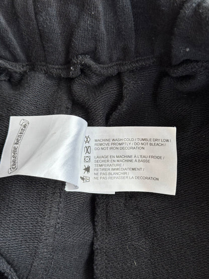 Chrome Hearts Black Cross Jacquard Horseshoe Logo Shorts