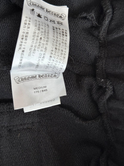 Chrome Hearts Black Cross Jacquard Horseshoe Logo Shorts