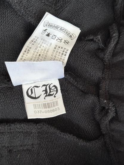 Chrome Hearts Black Cross Jacquard Horseshoe Logo Shorts