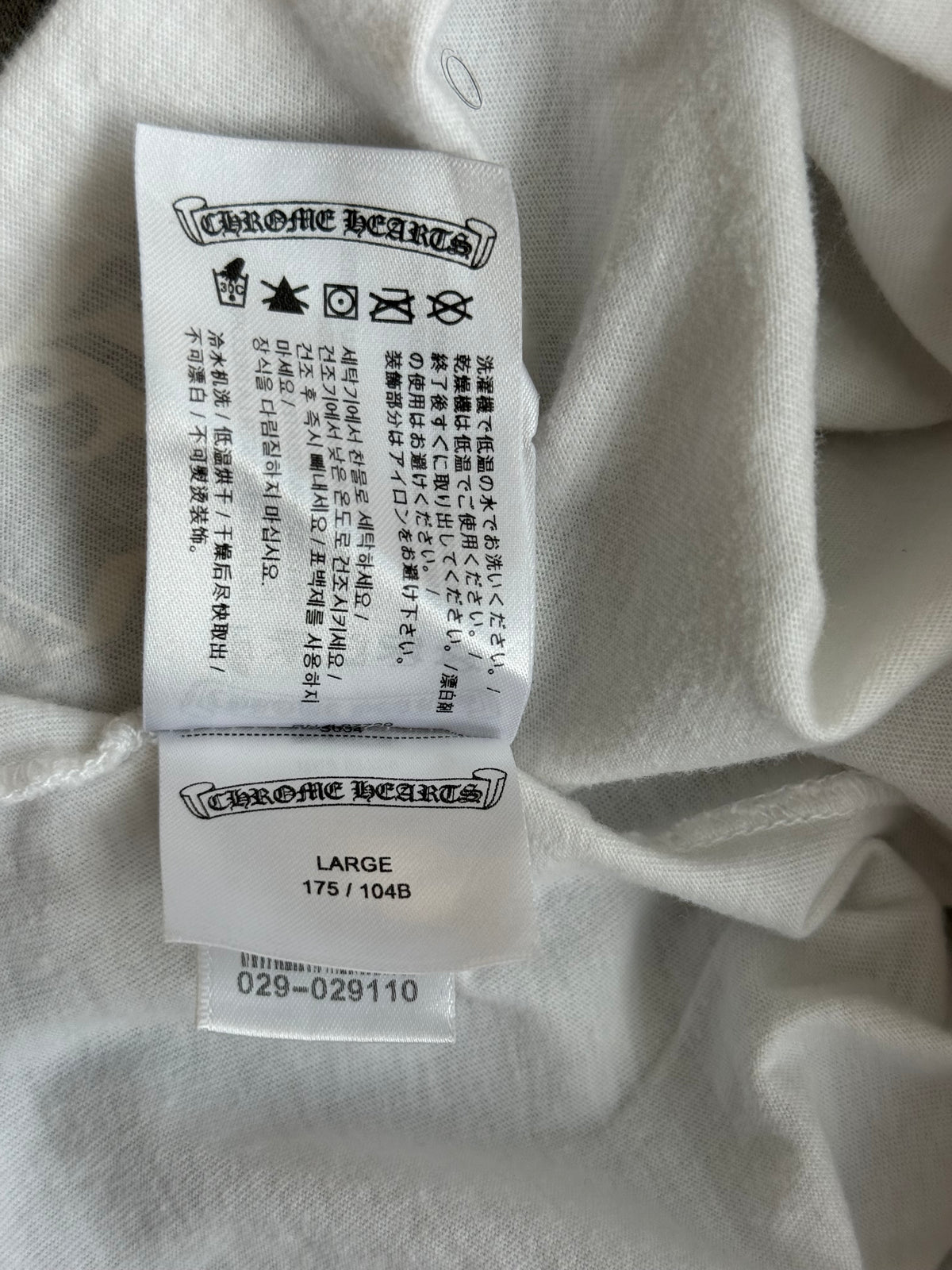 Chrome Hearts White Multicolor Cross T-Shirt