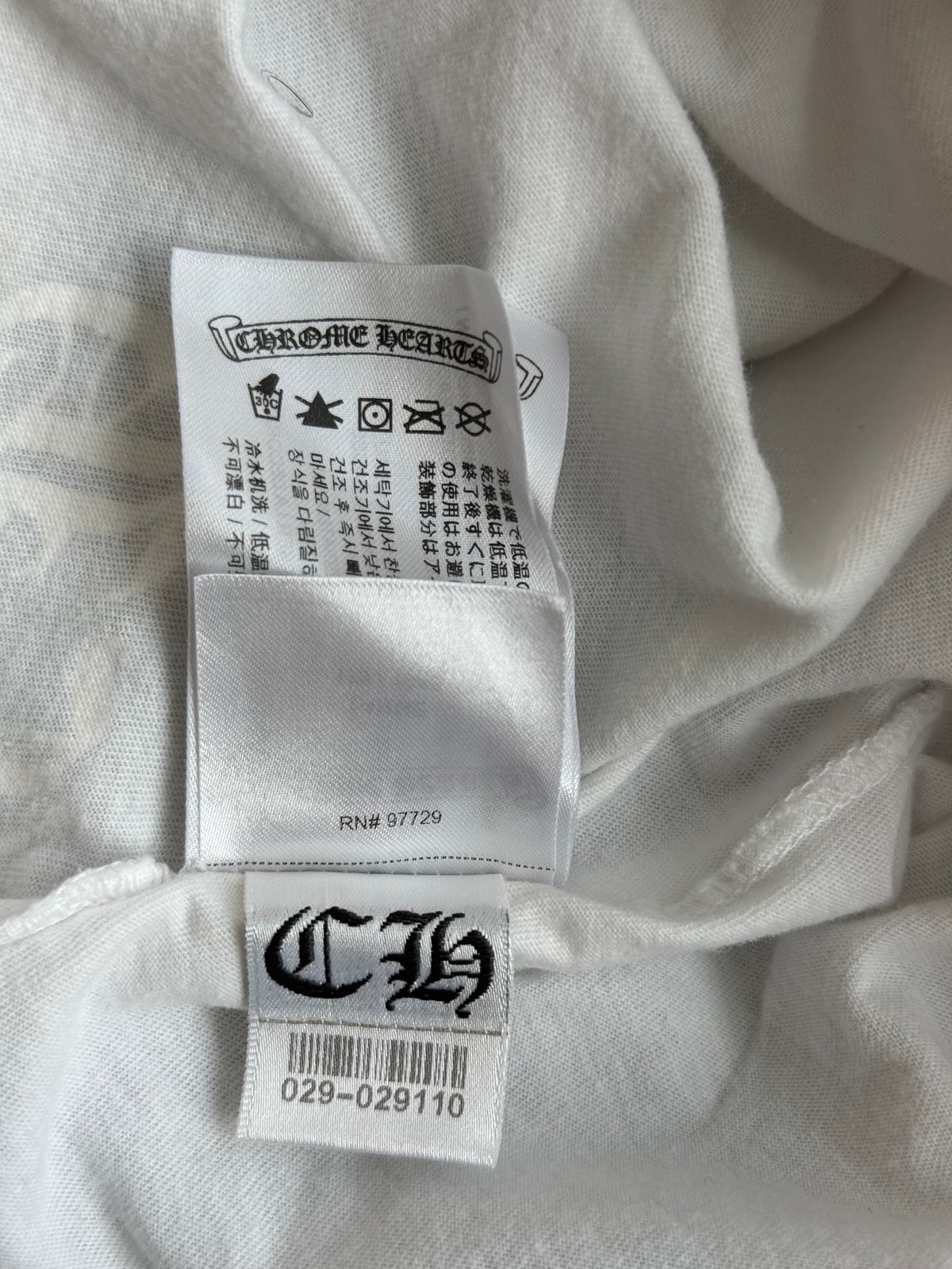 Chrome Hearts White Multicolor Cross T-Shirt