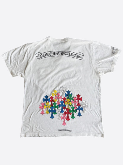 Chrome Hearts White Multicolor Cross T-Shirt