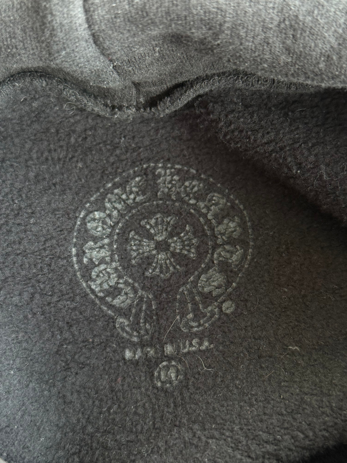 Chrome Hearts Black, White & Red Cross Logo Hoodie