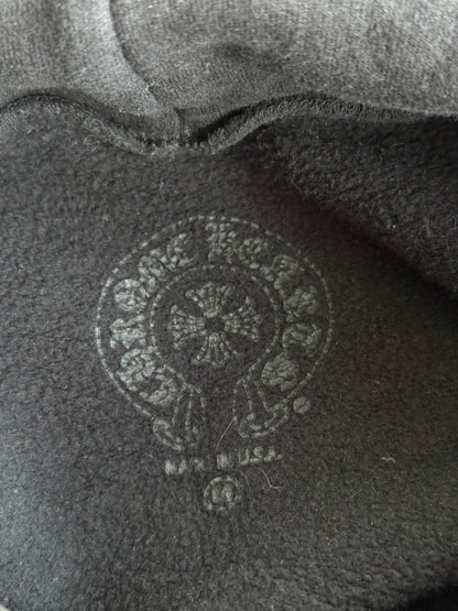 Chrome Hearts Black, White & Red Cross Logo Hoodie