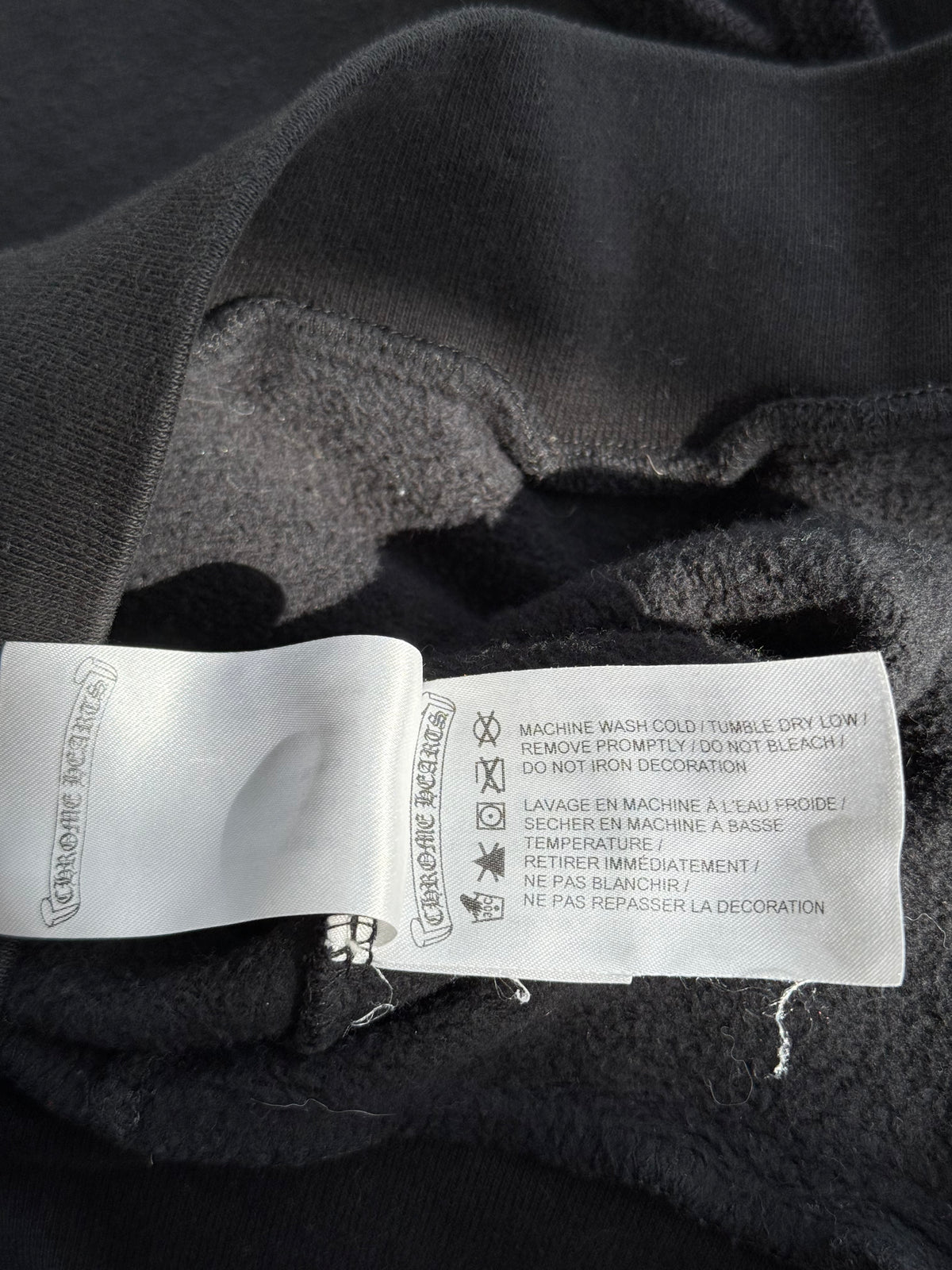 Chrome Hearts Black, White & Red Cross Logo Hoodie