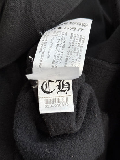 Chrome Hearts Black, White & Red Cross Logo Hoodie