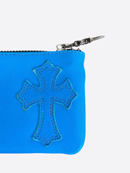 Chrome Hearts Blue Cross Patch Loop Wallet