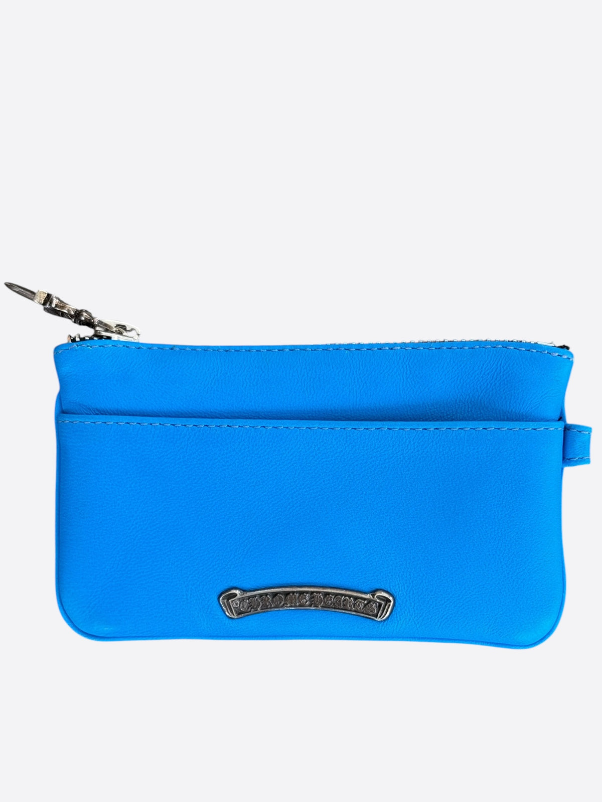 Chrome Hearts Blue Cross Patch Loop Wallet