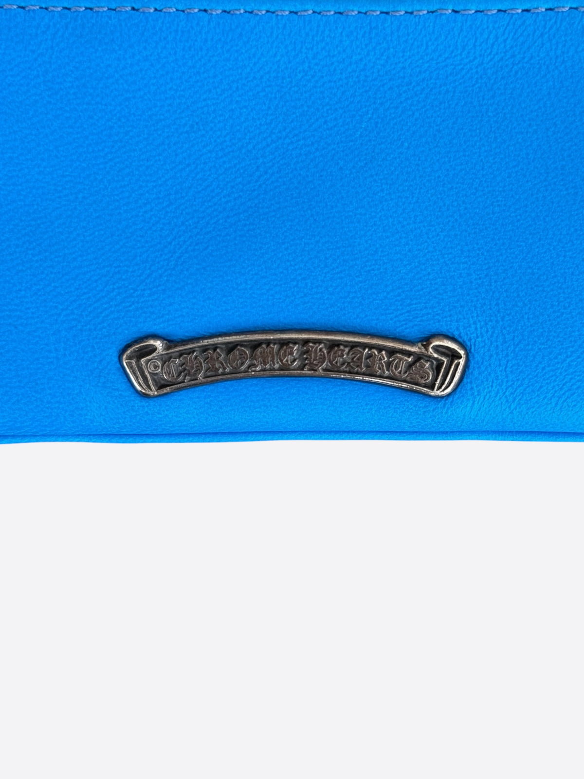 Chrome Hearts Blue Cross Patch Loop Wallet