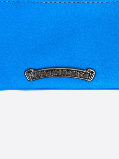 Chrome Hearts Blue Cross Patch Loop Wallet
