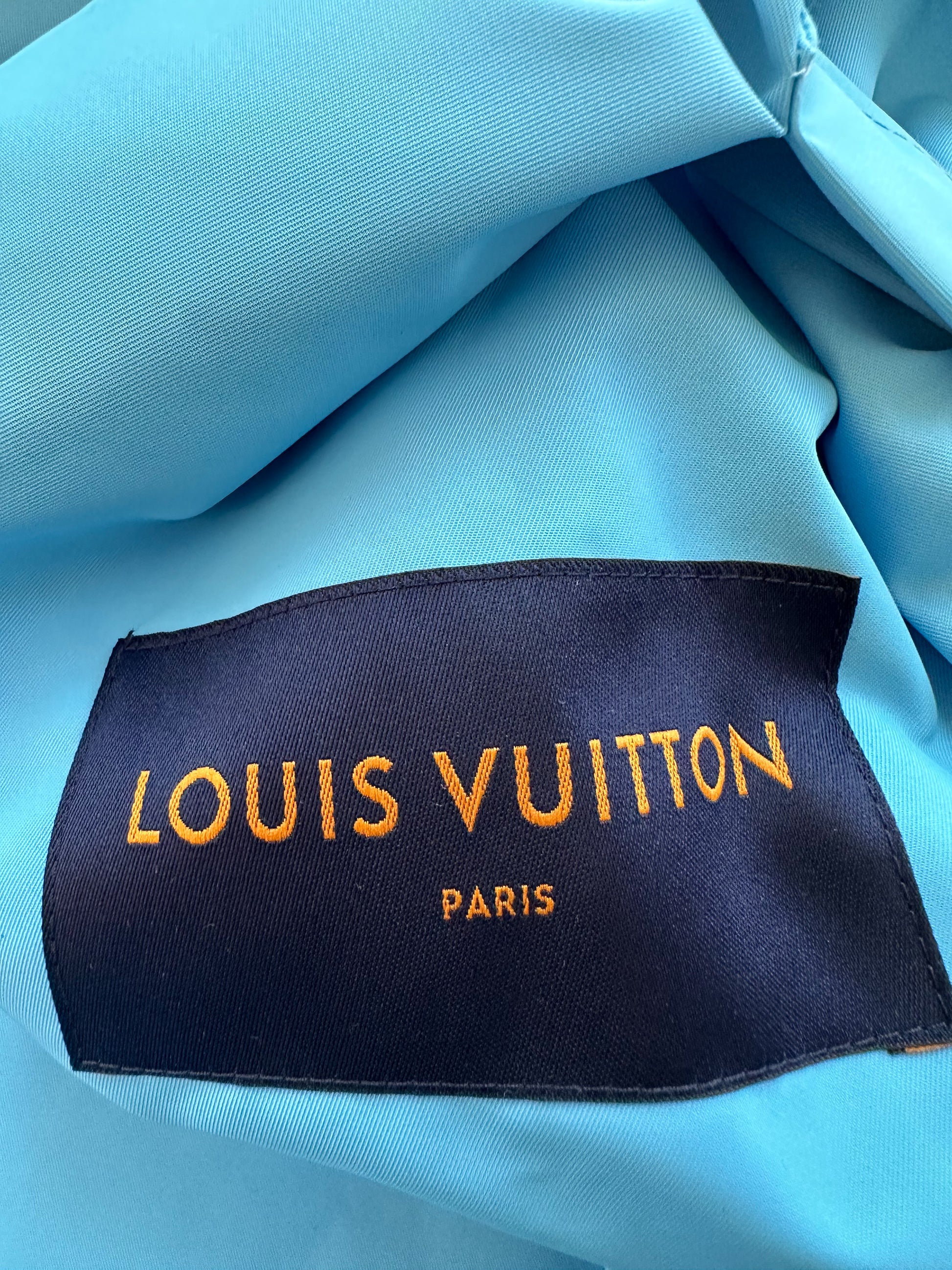 Louis Vuitton Monogram Marble Windbreaker Blue