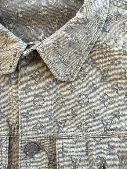 Louis Vuitton Grey Monogram Denim Jacket