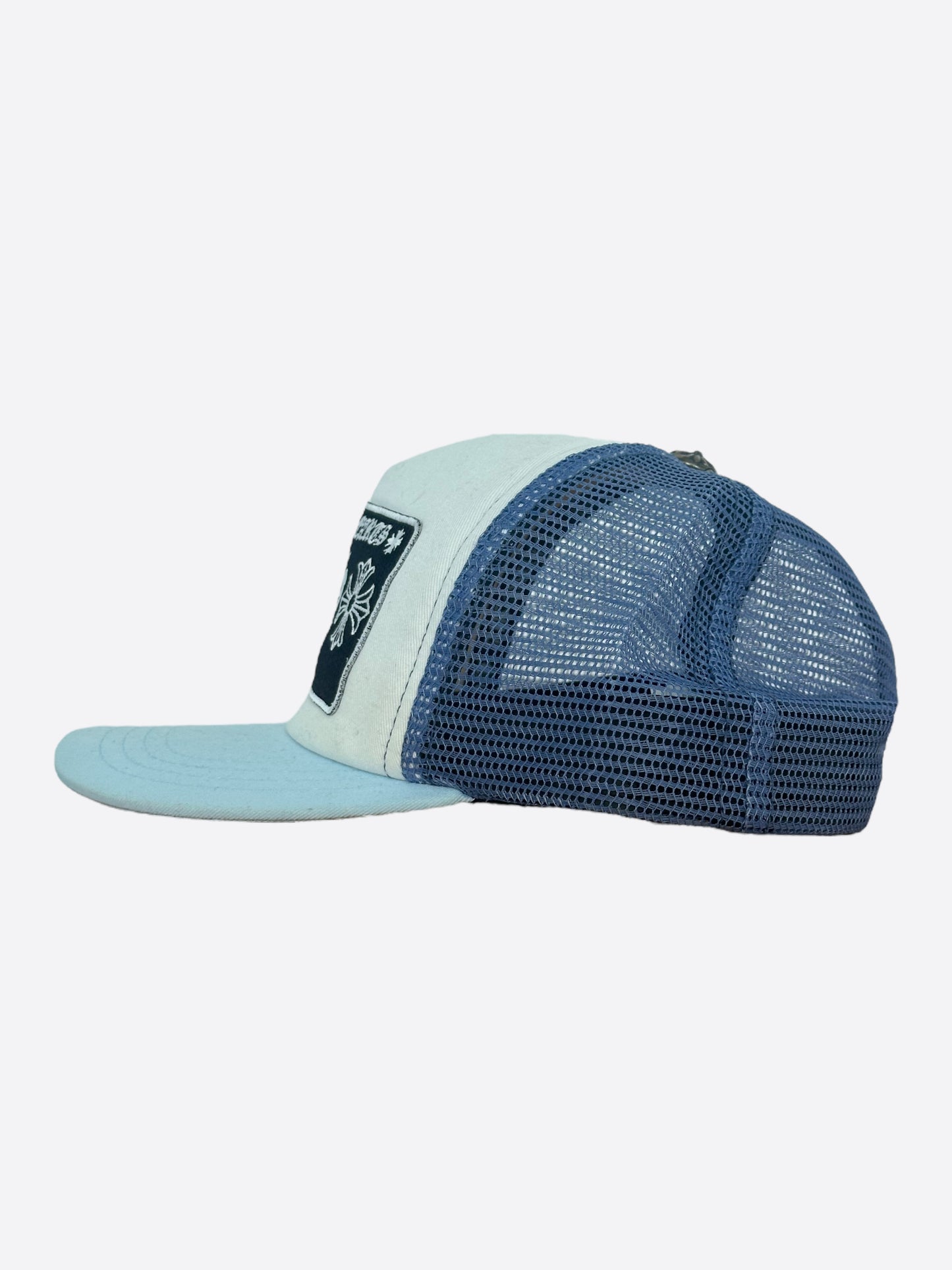 Chrome Hearts Blue & White Miami Exclusive Trucker Hat