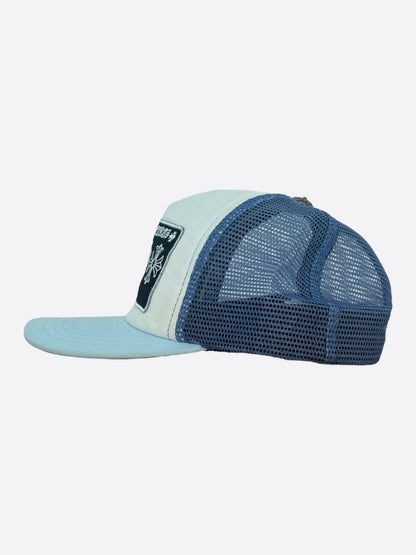 Chrome Hearts Blue & White Miami Exclusive Trucker Hat