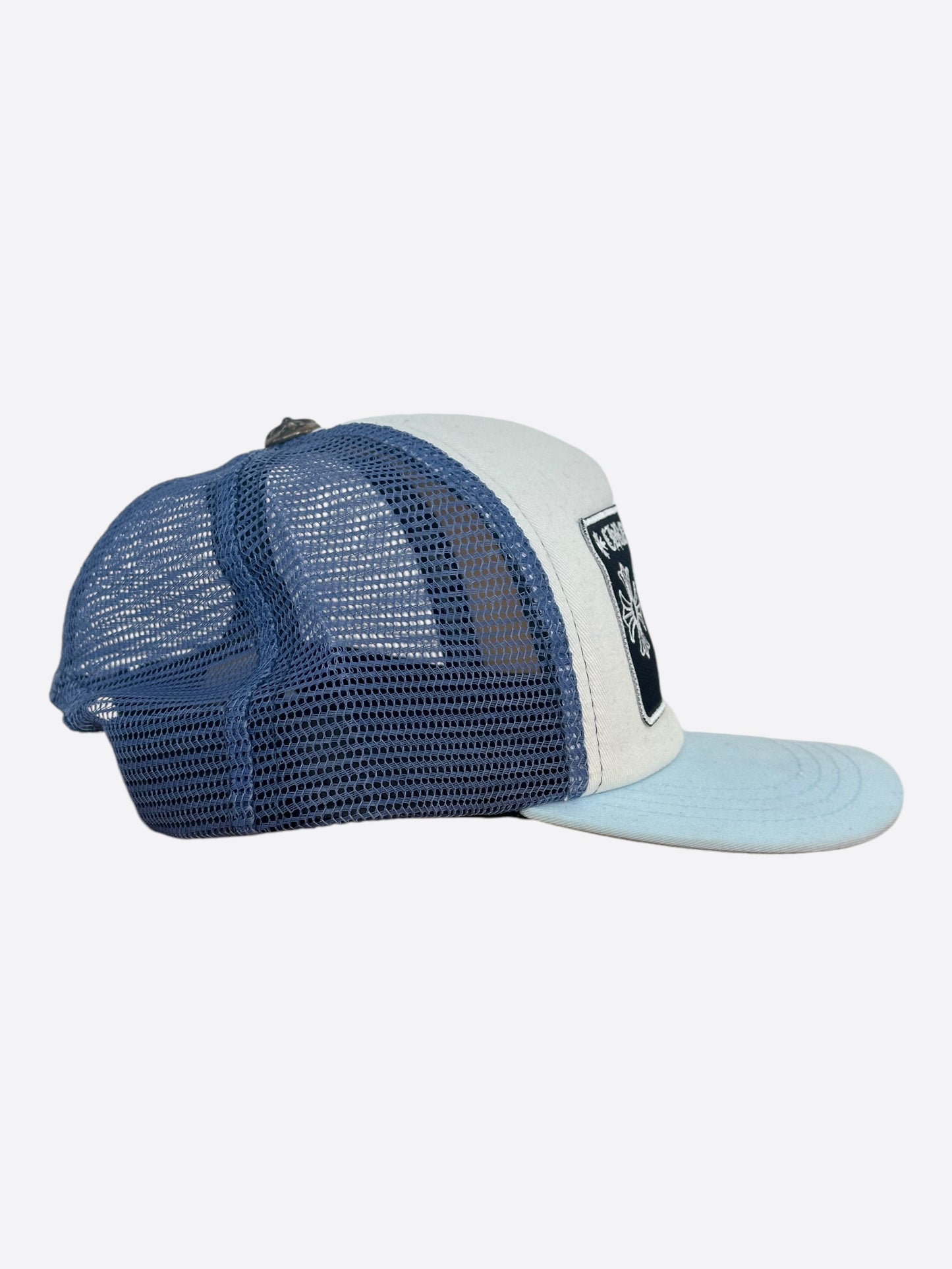 Chrome Hearts Blue & White Miami Exclusive Trucker Hat