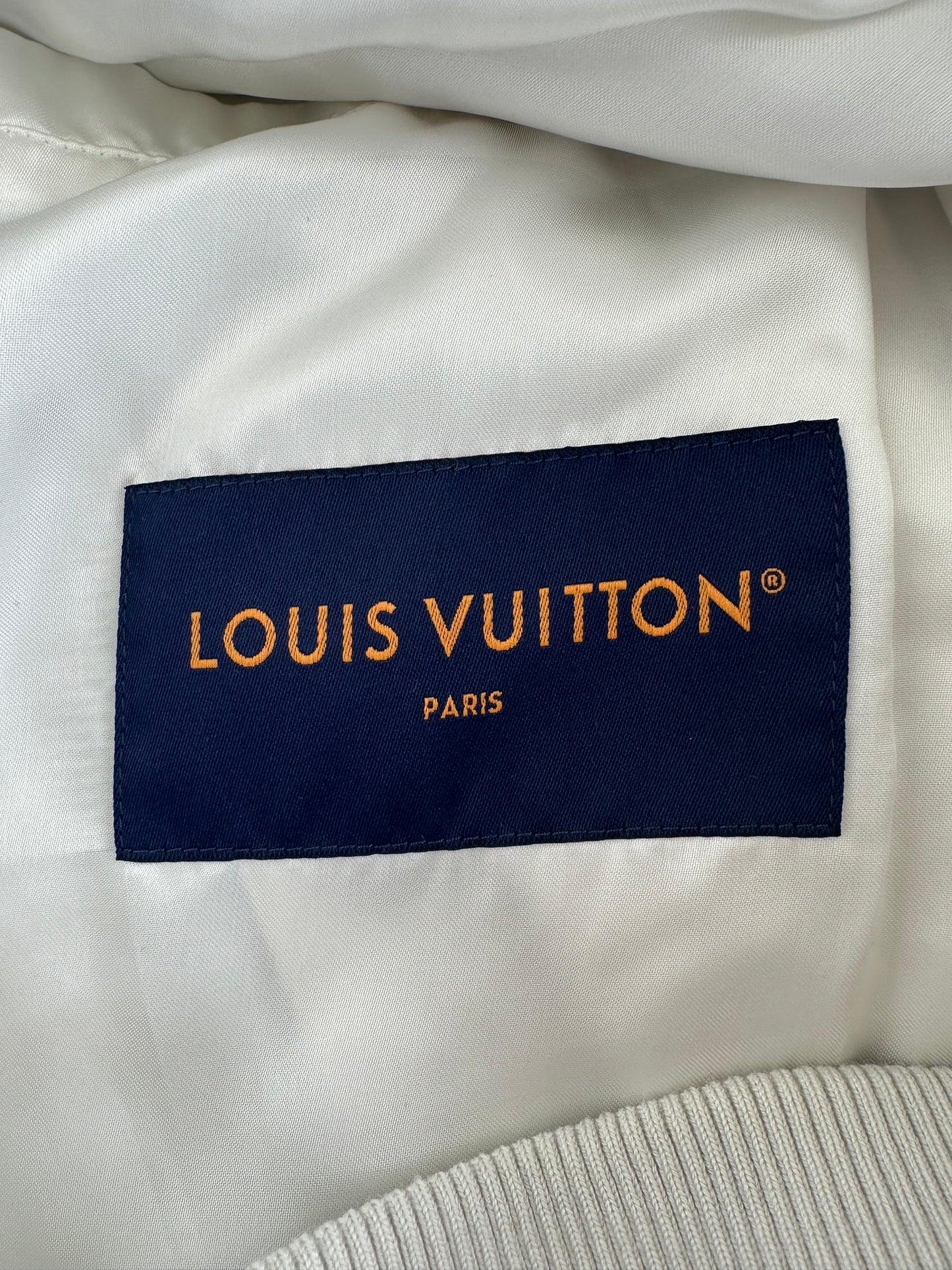 Louis Vuitton White Monogram Mix Leather Jacket