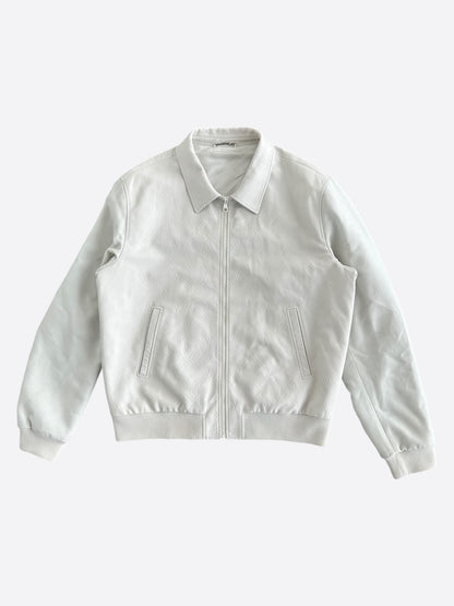 Louis Vuitton White Monogram Mix Leather Jacket