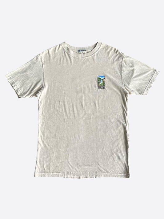 Dior Jack Kerouac Tan Yellowstone D Logo T-Shirt