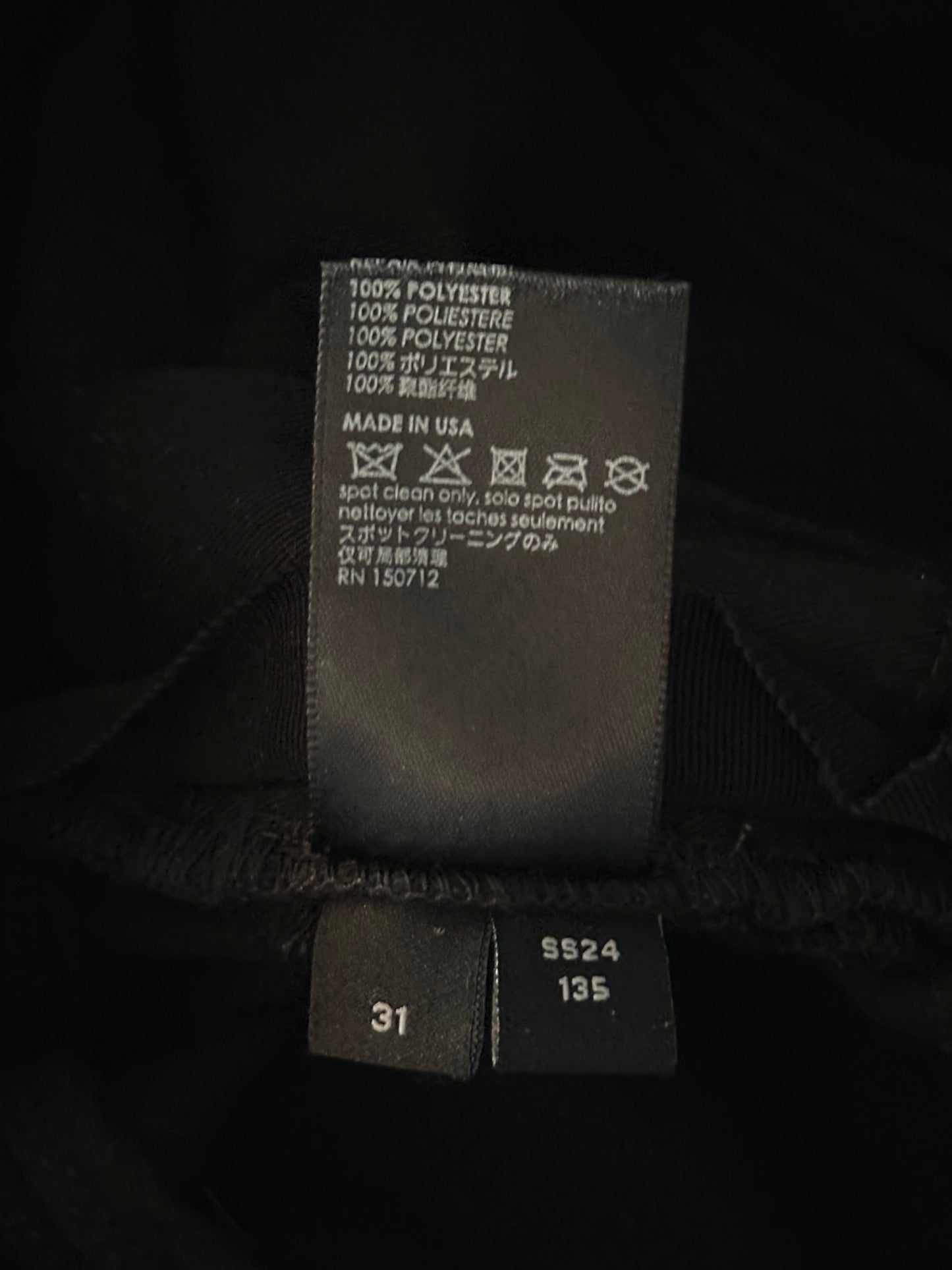 Amiri Black Travel Patch Repair Jeans