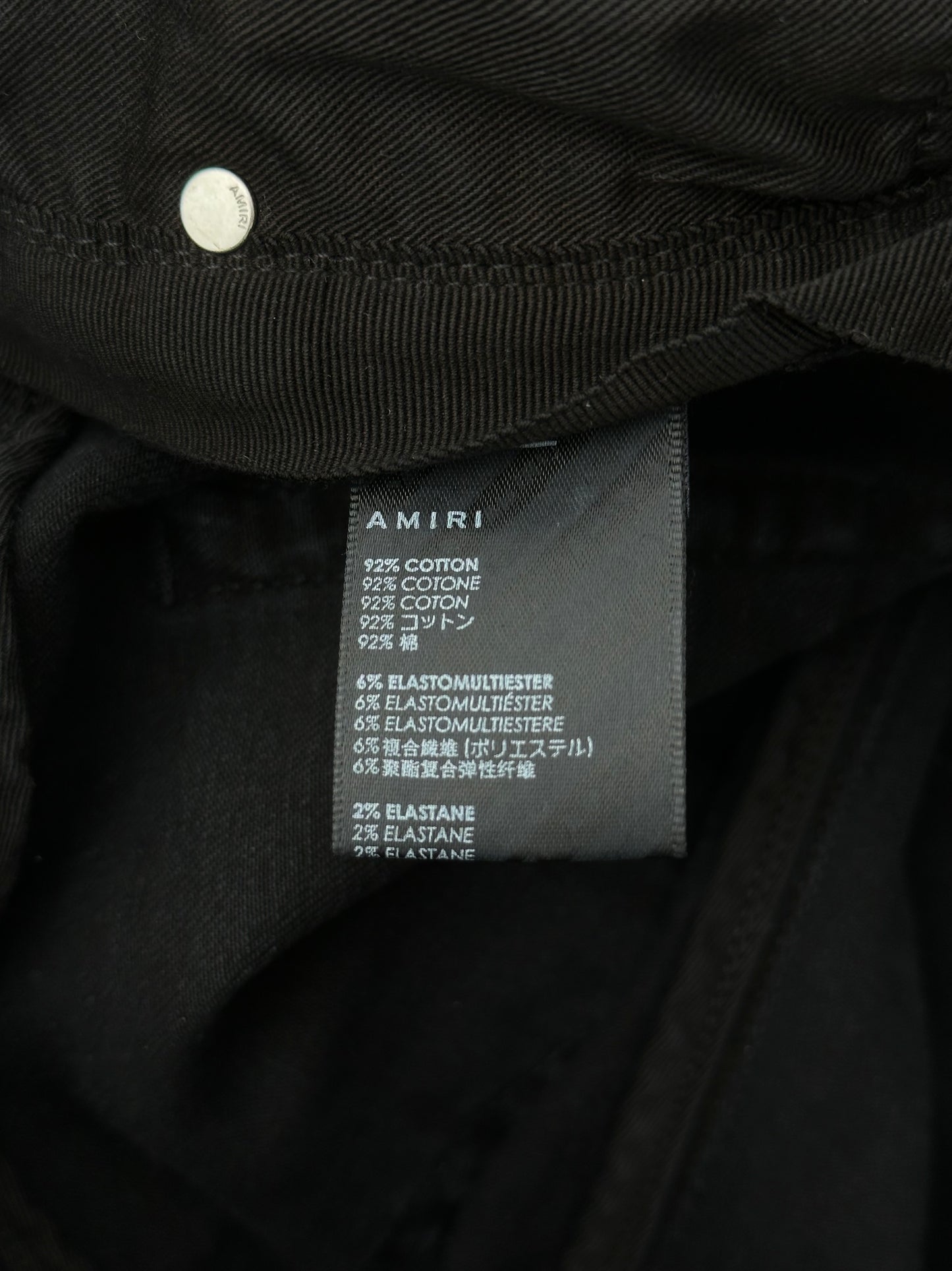 Amiri Black Shotgun Distressed Jeans