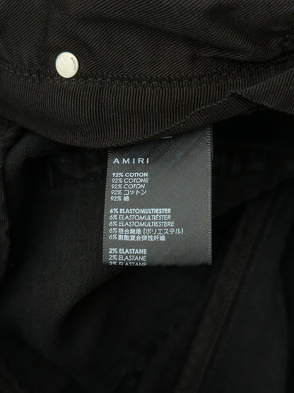 Amiri Black Shotgun Distressed Jeans