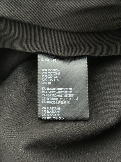Amiri Black Tie-Dye Core Applique Logo Jeans