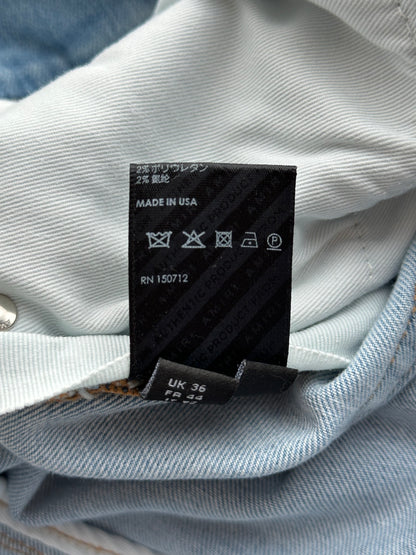 Amiri Light Indigo Orange Patch Thrasher Jeans