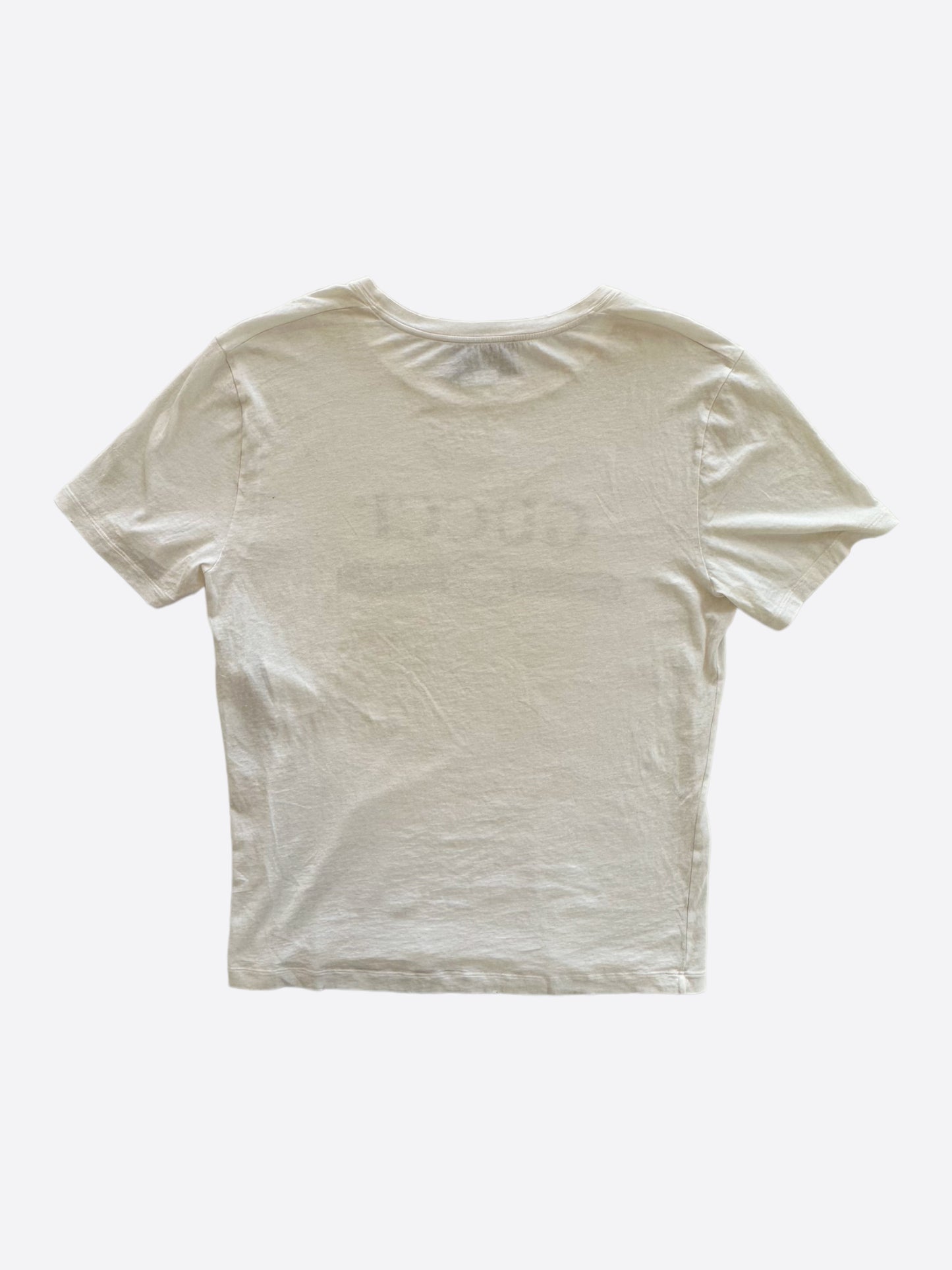 Gucci White Belt Logo T-Shirt