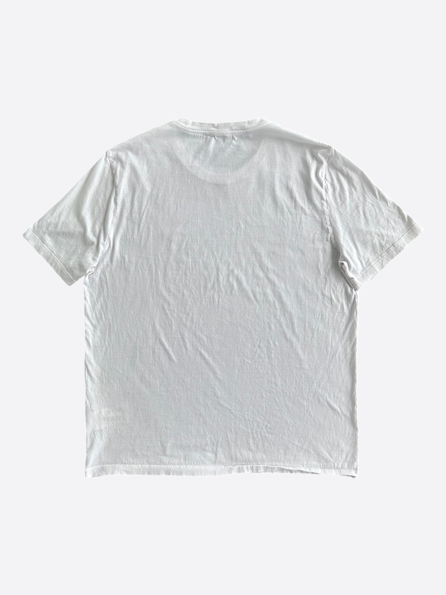 Louis Vuitton White Mini Embroidered Logo Classic T-Shirt