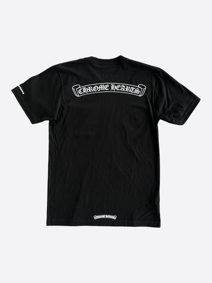 Chrome Hearts Black & White Scroll Logo T-Shirt