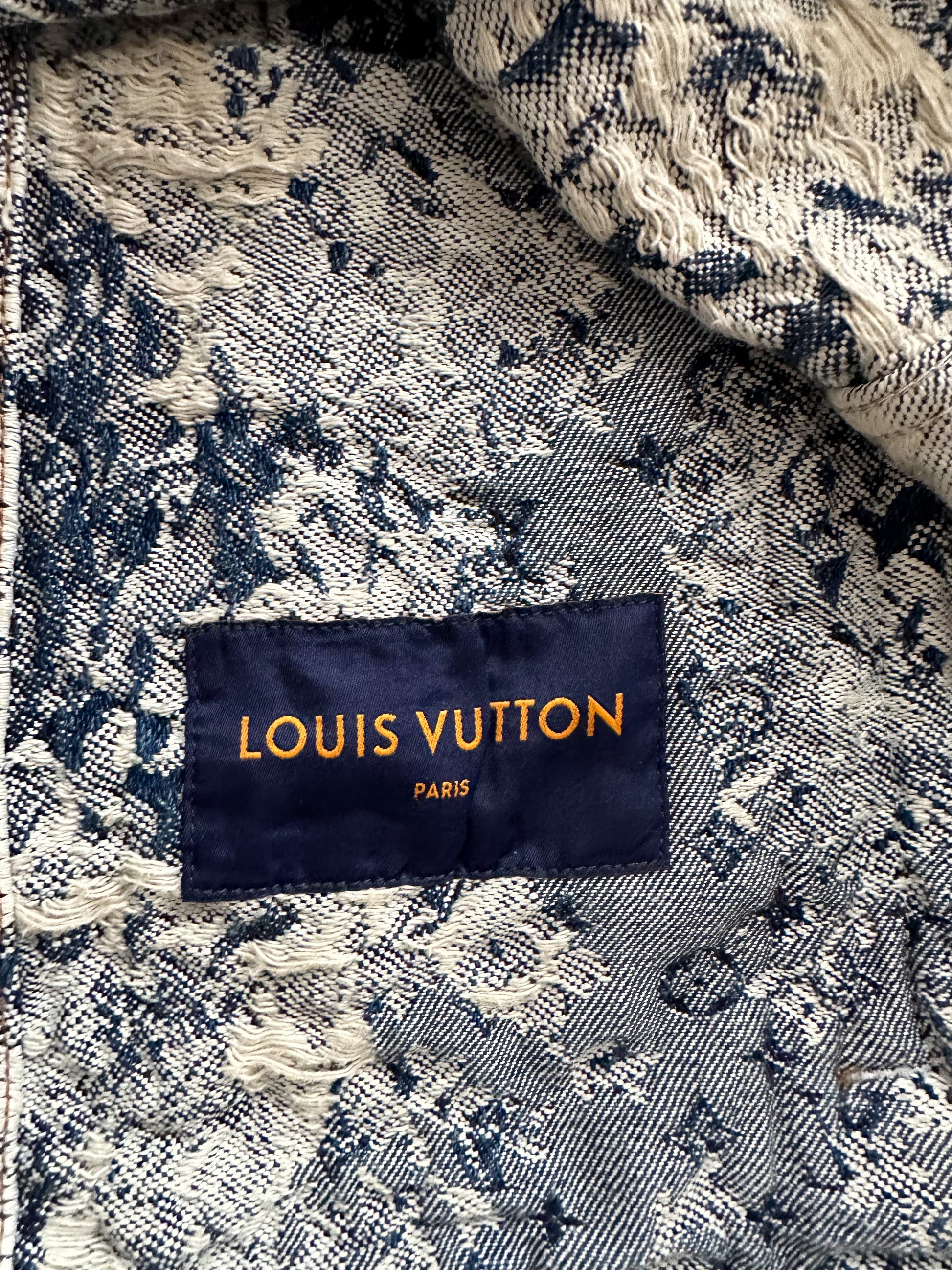Louis Vuitton 2022 Floral Tapestry Denim Jacket w/ Tags - Blue Outerwear,  Clothing - LOU655662
