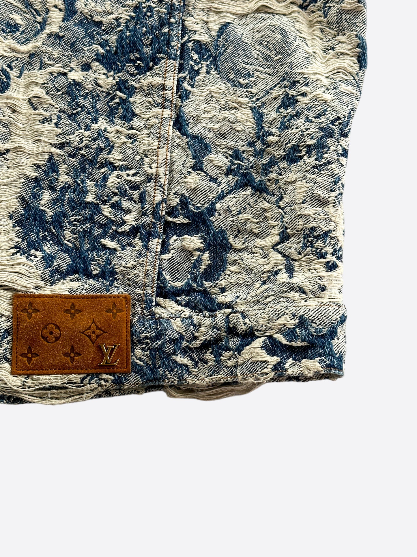 Floral romper : Louis Vuitton bag : Shoes : sunglasses : Ripped Denim Jacket  BP.