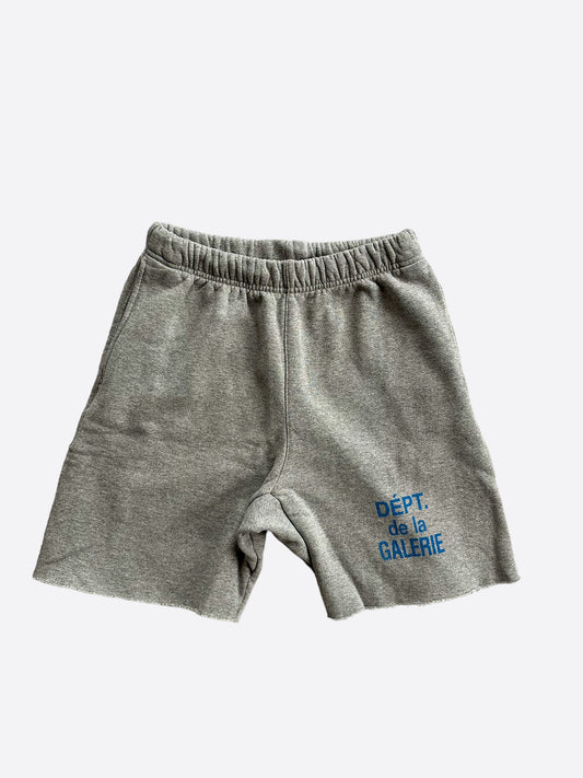 Gallery Dept Grey & Blue French Logo Shorts