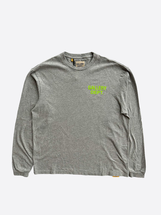 Gallery Dept Grey & Green Souvenir Logo Longsleeve T-Shirt