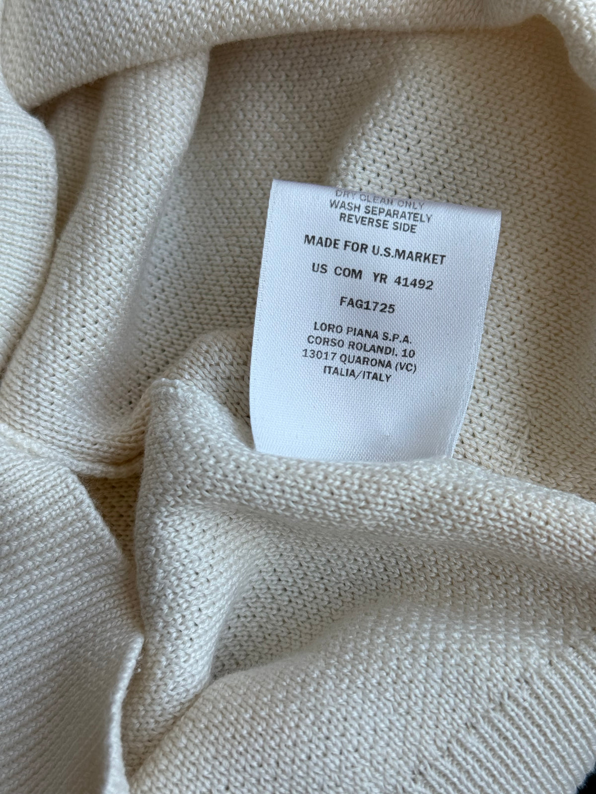 Loro Piana Cream Women's Silk Knit T-Shirt