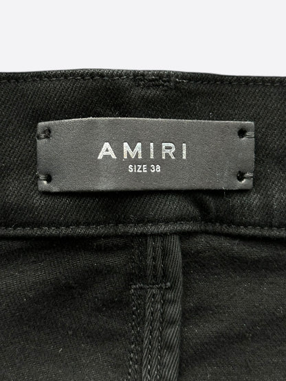 Amiri Black Tie-Dye Core Applique Logo Jeans