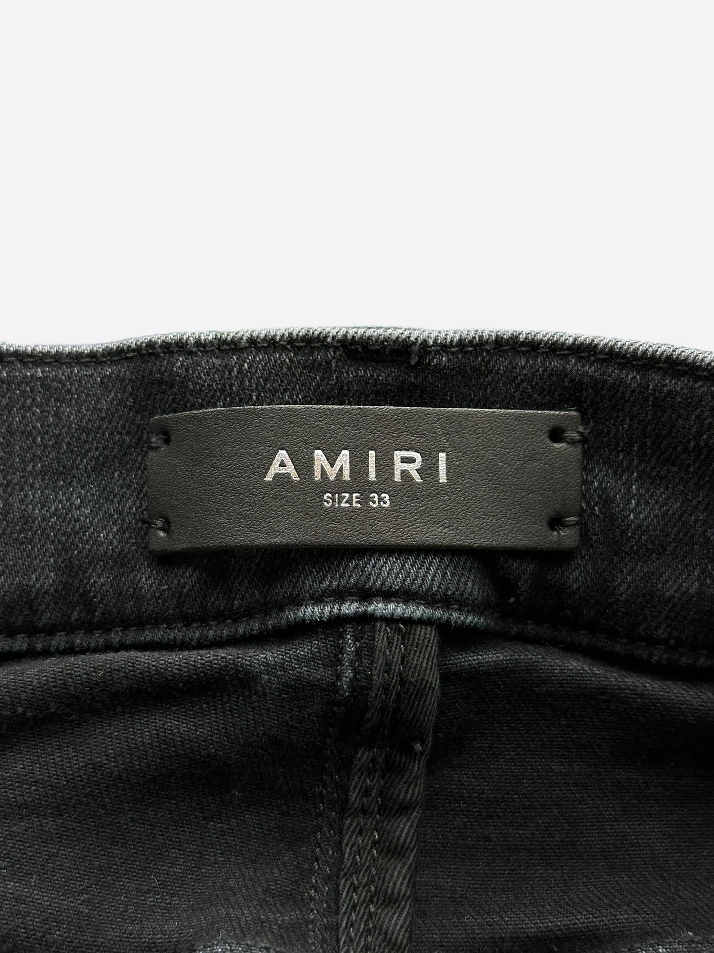 Amiri Black Shotgun Distressed Jeans