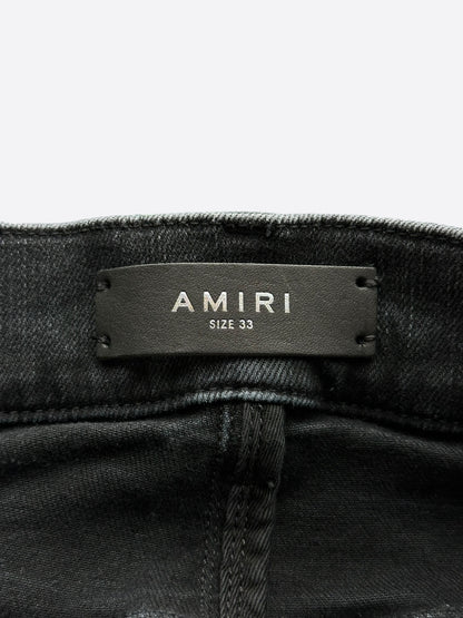 Amiri Black Shotgun Distressed Jeans