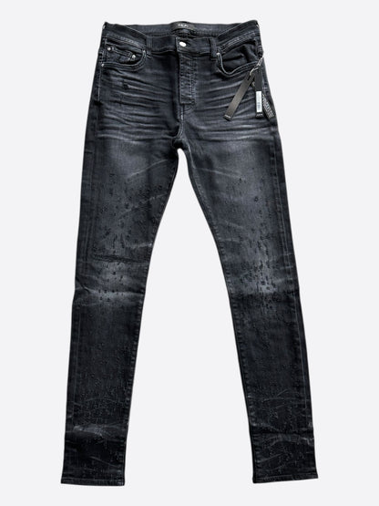 Amiri Black Shotgun Distressed Jeans