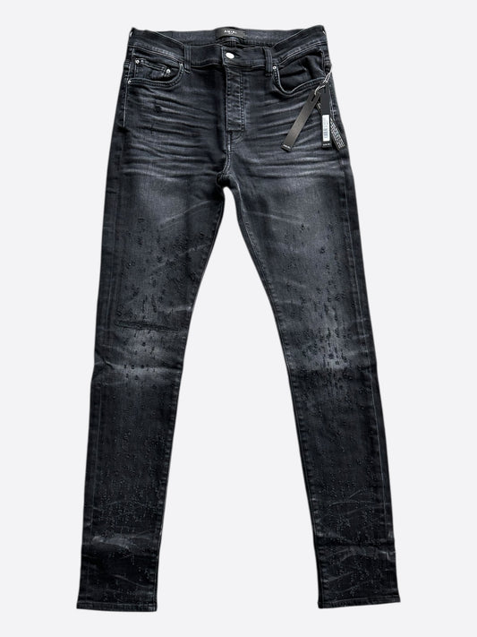 Amiri Black Shotgun Distressed Jeans