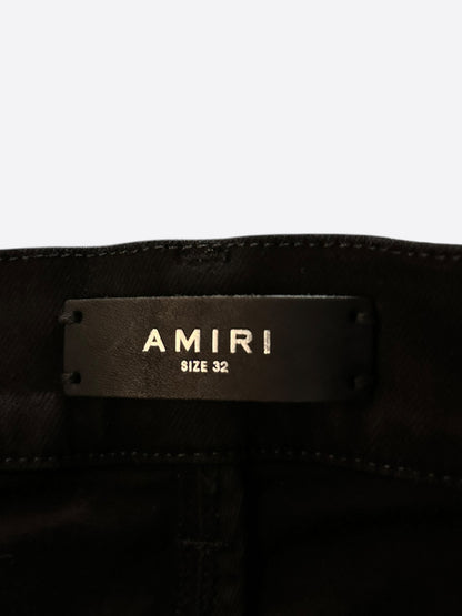 Amiri Black Distressed Thrasher Jeans