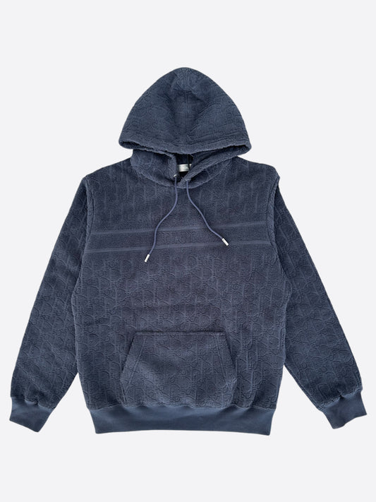 Dior Navy Oblique Towel Hoodie