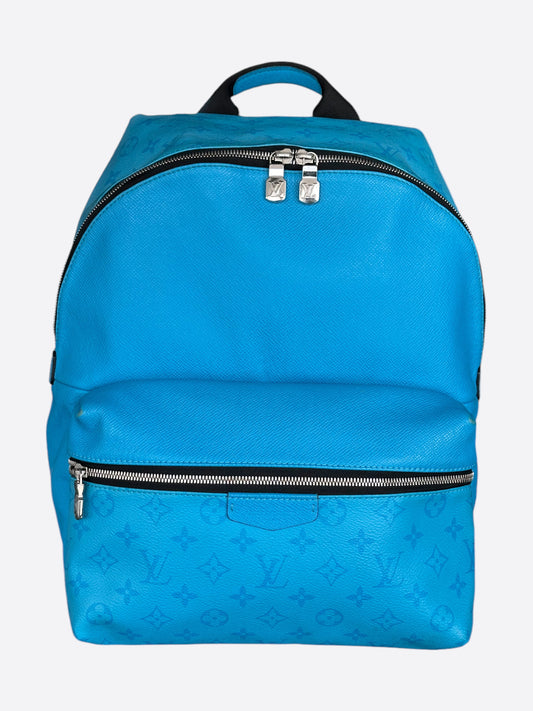 Louis Vuitton Blue Taigarama Monogram Discovery Backpack