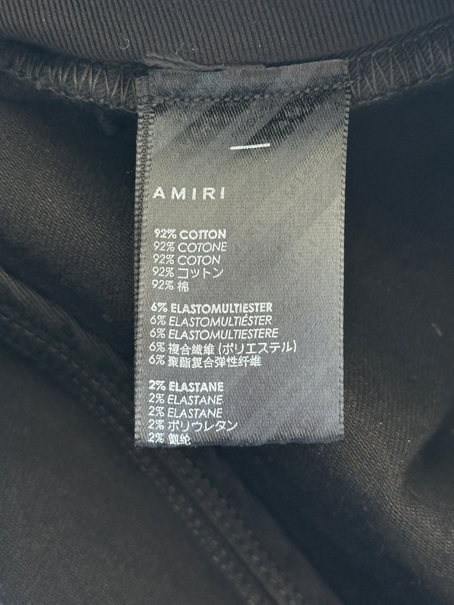 Amiri Black & Multicolor Paisley Patch MX1 Jeans