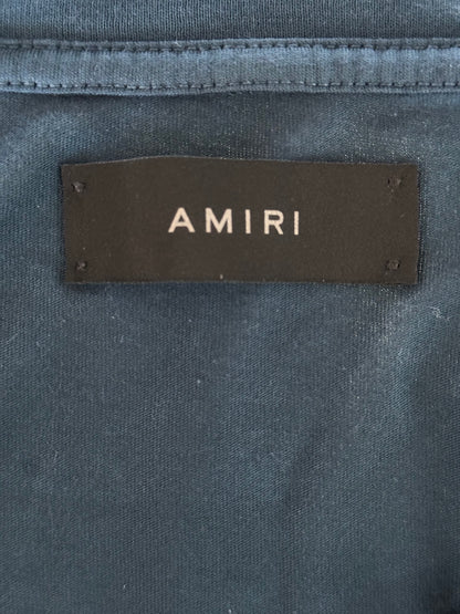 Amiri Blue & White MA Core Logo T-Shirt
