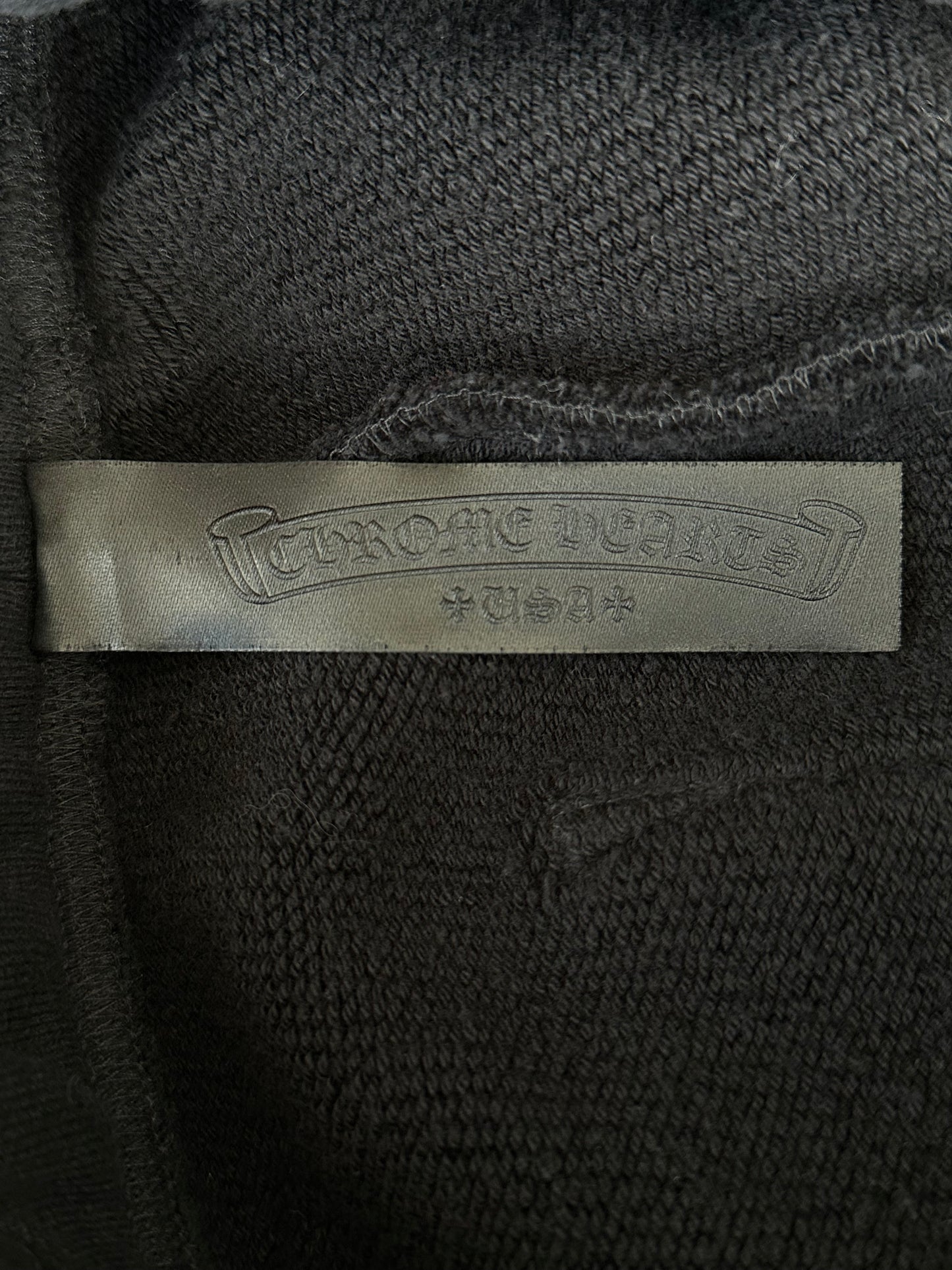 Chrome Hearts Black CH Logo Embroidered Sweatpants