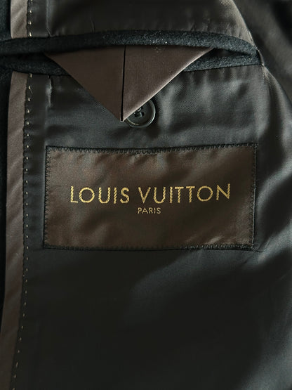 Louis Vuitton Black Wool Peacoat
