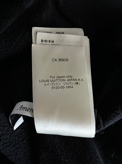 Louis Vuitton Black & Silver Graphic Hoodie
